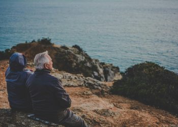 regrets of the dying, couple looking out to sea