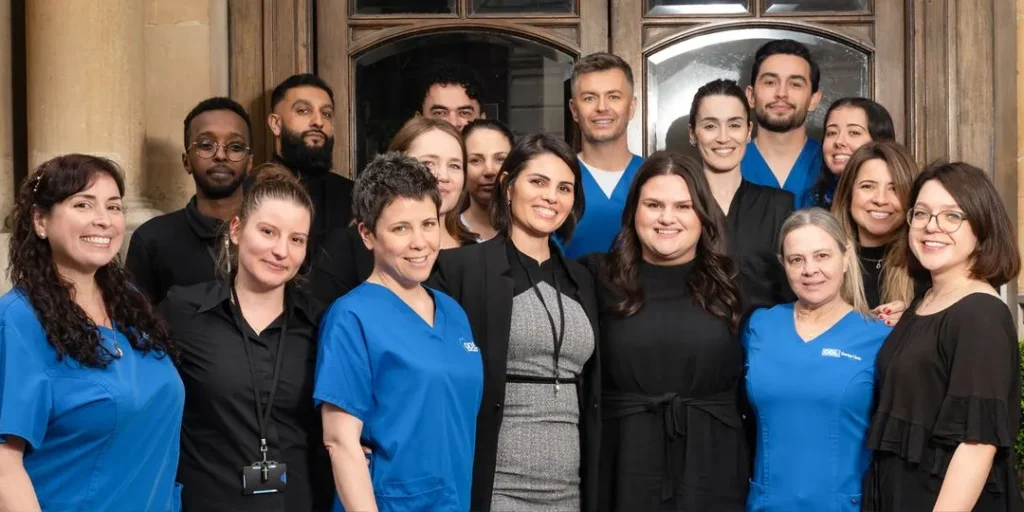 London Orthodontic Clinic, team photo, smile